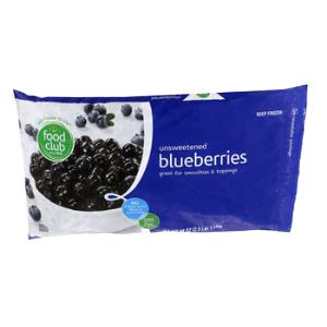1 cup (140 g) Unsweetened Frozen Blueberries
