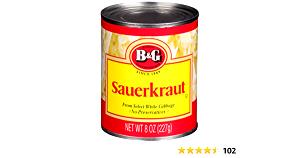 1 Cup (142.0 G) Sauerkraut, canned