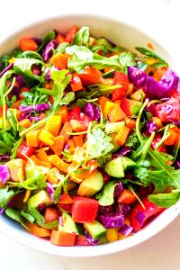 1 Cup (157.3 G) Vegetable Salad with Shrimp