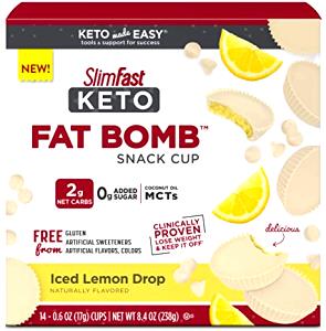 1 cup (17 g) Keto Fat Bomb Iced Lemon Drop