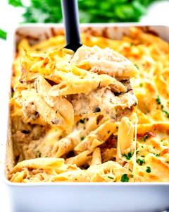 1 cup (198 g) Chicken Alfredo Bake