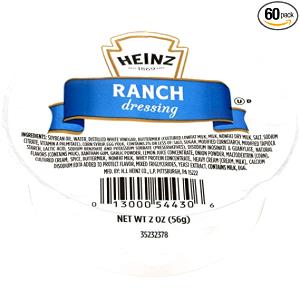 1 cup (2 oz) Ranch Dressing