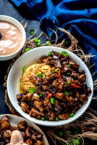 1 cup (200 g) Hibachi Chicken Rice