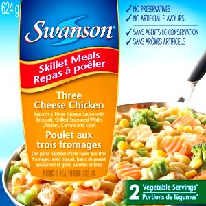 1 cup (205 g) Three Cheese Chicken Skillet Meal
