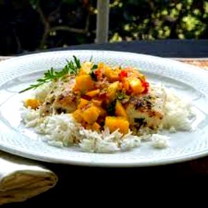 1 cup (210 g) Caribbean Mango Tilapia