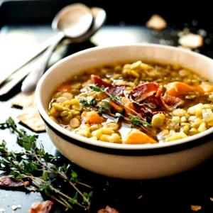 1 cup (213 g) Split Pea Soup Flavored with Real Bacon