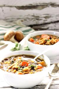 1 cup (217 g) Wild Mushroom Barley Soup