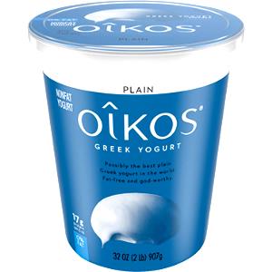 1 cup (225 g) Organic Greek Nonfat Plain Yogurt