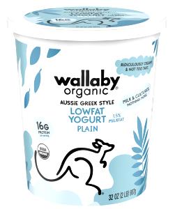 1 cup (225 g) Organic Greek Plain Lowfat Yogurt
