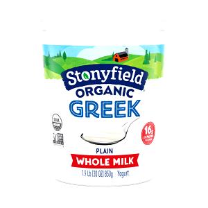 1 cup (225 g) Organic Greek Whole Milk Yogurt Plain