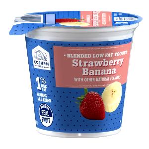 1 cup (225 g) Reduced Fat Blended Strawberry Banana Yogurt
