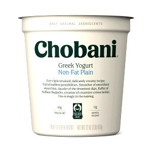 1 cup (227 g) All Natural Nonfat Plain Greek Yogurt