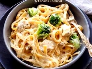 1 cup (227 g) Chicken Alfredo with Broccoli