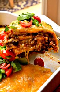 1 cup (227 g) Enchilada Bake with Beef