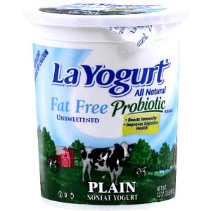 1 cup (227 g) Fat Free Probiotic Plain Yogurt