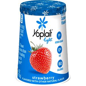 1 cup (227 g) Lite Strawberry Yogurt