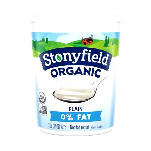 1 cup (227 g) Organic Plain Fat Free Yogurt