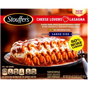 1 cup (237 g) Cheese Lovers Lasagna