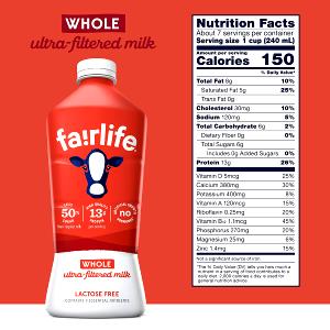 1 cup (240 g) Lactose Free Whole Milk