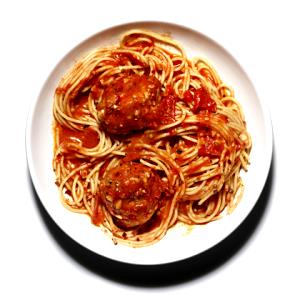 1 cup (240 g) Whole Wheat Pasta Rings with Meatballs