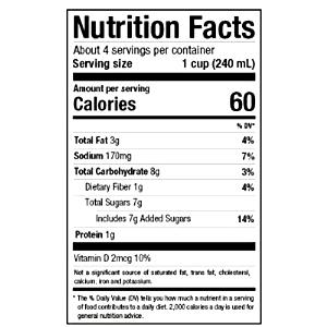 1 cup (240 ml) Barista Almond Milk