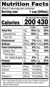 1 cup (240 ml) Chunky Chicken Broccoli Cheese with Potato