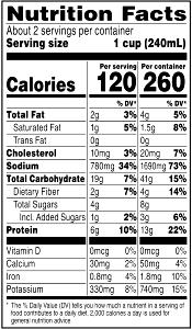 1 cup (240 ml) Chunky Savory Pot Roast Soup
