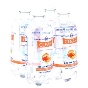 1 cup (240 ml) Clear American Flavored Sparkling Golden Peach Water Beverage