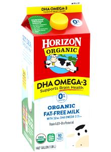 1 cup (240 ml) Fat Free Milk and Omega-3S
