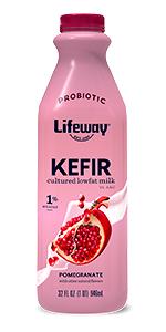 1 cup (240 ml) Lowfat Pomegranate Kefir
