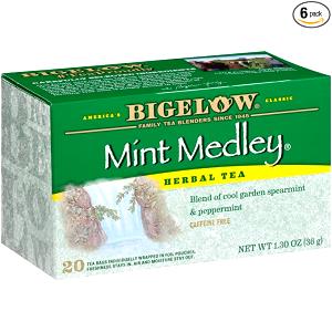 1 cup (240 ml) Mint Medley All Natural Caffeine Free Herb Tea Bags