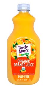 1 cup (240 ml) Organic Orange Juice (Flash Pasteurized)