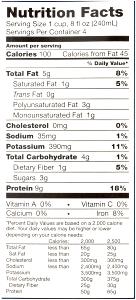 1 cup (240 ml) Organic Soy Beverage Unsweetened