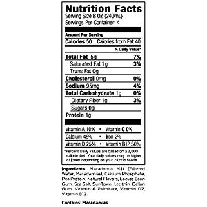1 cup (240 ml) Original Macadamia Milk