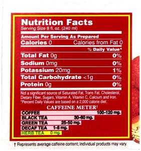 1 cup (240 ml) Raspberry Tea