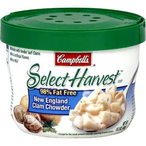 1 cup (240 ml) Select 98% Fat Free New England Clam Chowder