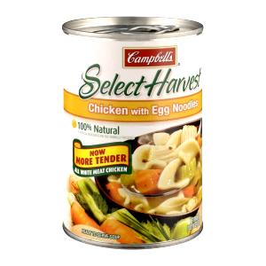 1 cup (240 ml) Select Harvest Chicken with Egg Noodles Soup