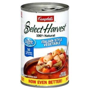 1 cup (240 ml) Select Harvest Light Italian-style Vegetable Soup