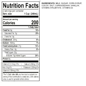 1 cup (240 ml) Swiss Style Chocolate Milk