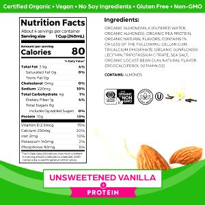 1 cup (240 ml) Unsweetened Almond Organic