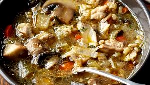 1 cup (241 g) Mushroom Barley Soup