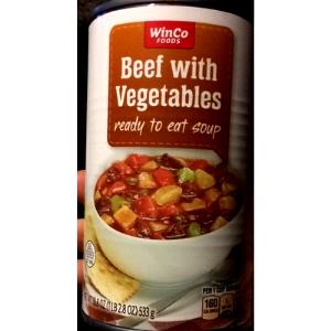 1 cup (245 g) Beef with Vegetable Soup
