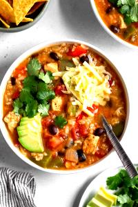 1 cup (245 g) Hearty Fajita Chicken Soup