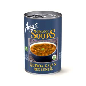 1 cup (245 g) Organic Soups Quinoa, Kale & Red Lentil