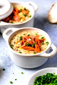 1 cup (245 g) Smoked Salmon Chowder