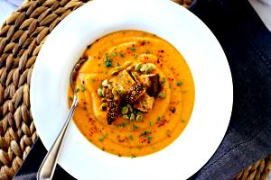 1 cup (245 g) Sweet Potato Tomatillo Bisque