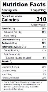1 cup (245 g) Tuscan Tomato & Basil Bisque