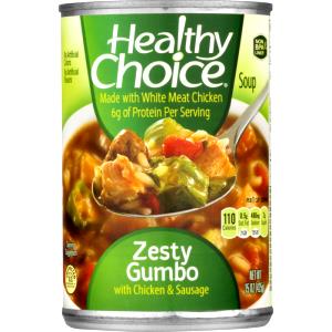 1 cup (248 g) Zesty Chicken Gumbo Soup (50% Less Sodium)