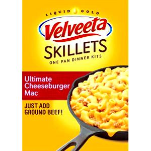 1 cup (2.5 oz) Velveeta Cheesy Skillets - Ultimate Cheeseburger Mac