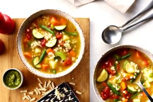 1 cup (250 g) Barley Soup With Vegetables